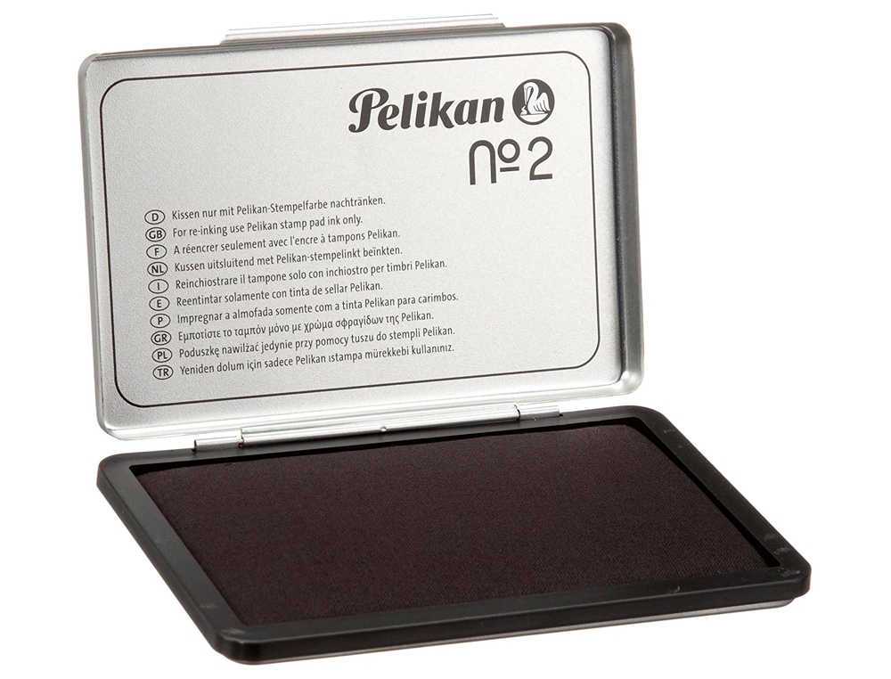 ALMOFADA PARA CARIMBOS PELIKAN N 2, 7 X 11 CM PRETO
