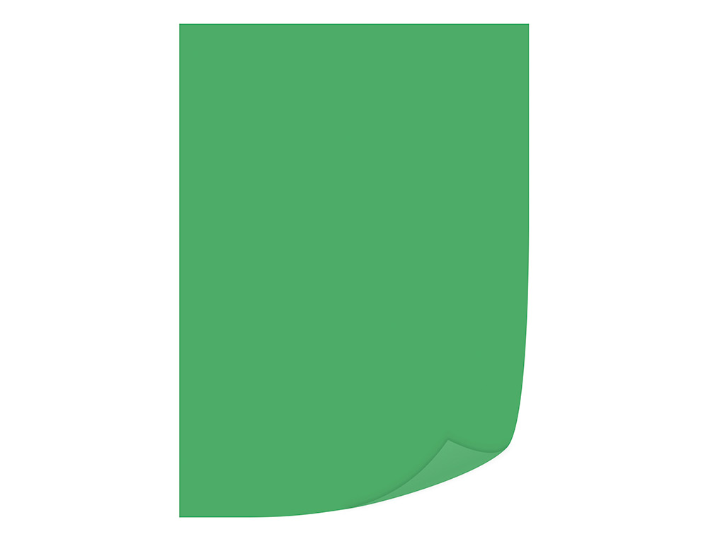 PAPEL DE COR Q-CONNECT DIN A4 80 GR VERDE INTENSO EMBALAGEM DE 500 FOLHAS