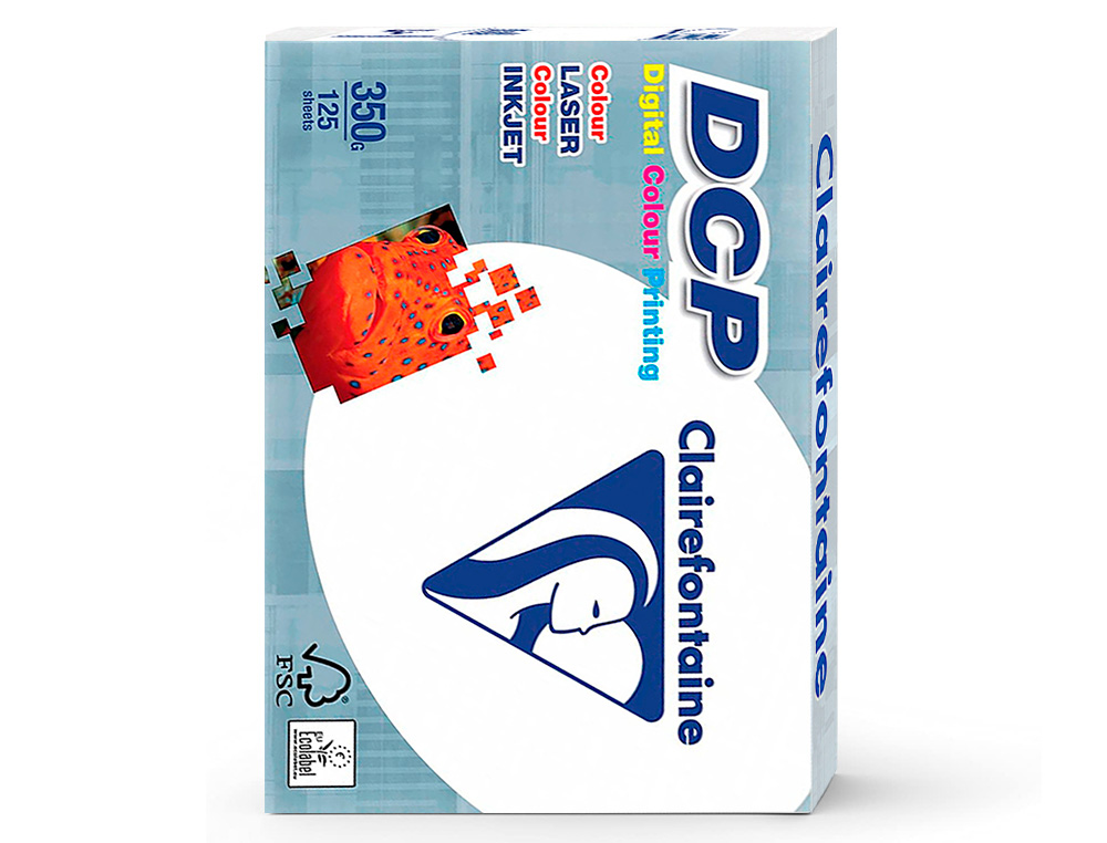 PAPEL FOTOCOPIA CLAIREFONTAINE DIN A4 350 GR EMBALAGEM DE 125 FOLHAS
