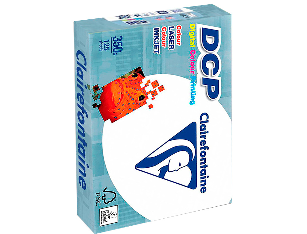 PAPEL FOTOCOPIA CLAIREFONTAINE DIN A4 350 GR EMBALAGEM DE 125 FOLHAS