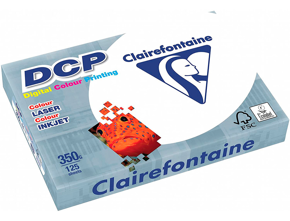 PAPEL FOTOCOPIA CLAIREFONTAINE DIN A4 350 GR EMBALAGEM DE 125 FOLHAS