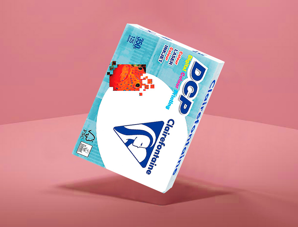 PAPEL FOTOCOPIA CLAIREFONTAINE DIN A4 350 GR EMBALAGEM DE 125 FOLHAS