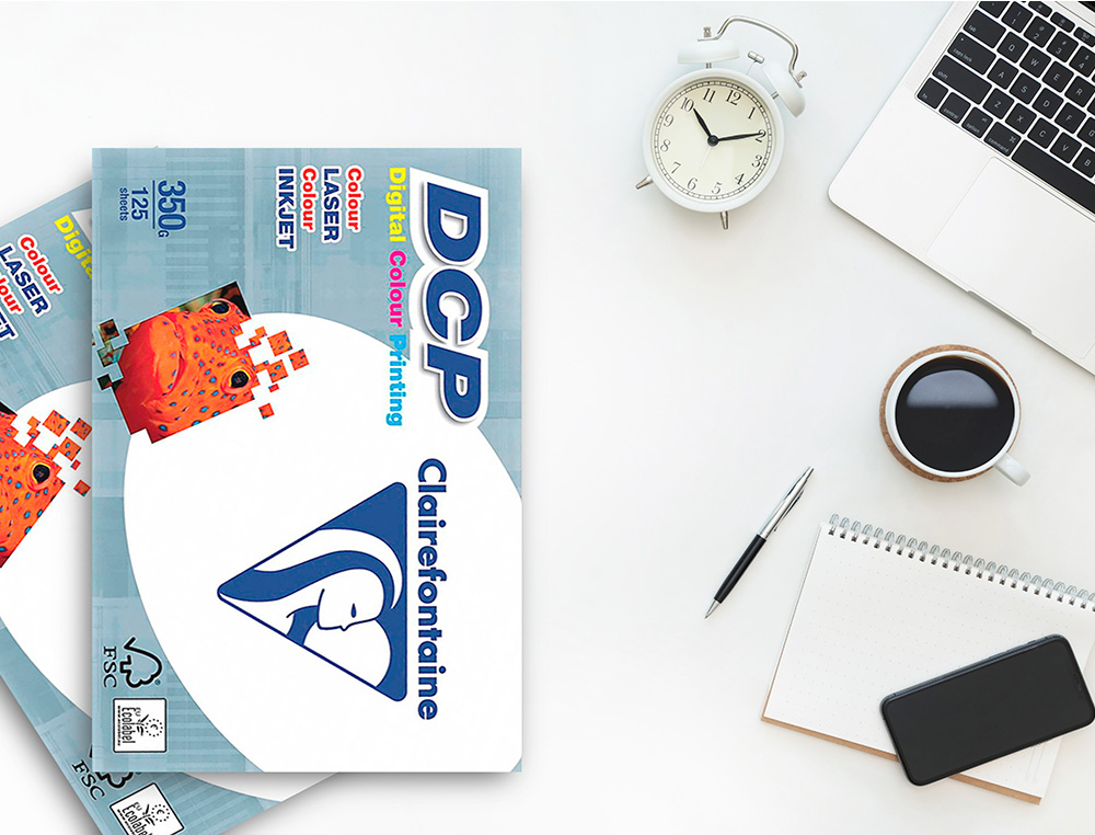 PAPEL FOTOCOPIA CLAIREFONTAINE DIN A4 350 GR EMBALAGEM DE 125 FOLHAS