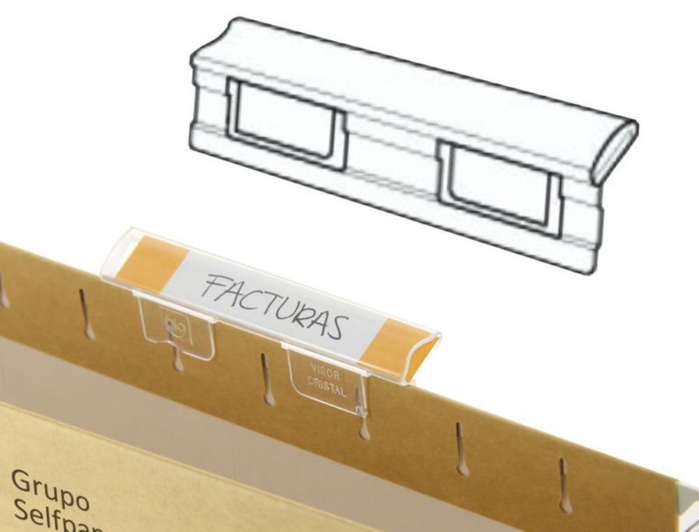 TIRA DE PAPEL ELBA PARA VISORES PACK DE 250 ETIQUETAS