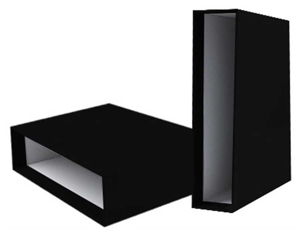 CAIXA PARA PASTA DE ARQUIVO LIDERPAPEL CARTAO FOLIO DOCUMENTA LOMBADA 82MM COR PRETO