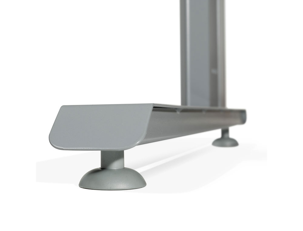 ALA PARA MESA ROCADA SERIE METAL 60X 100 CM DIREITA OU ESQUERDA ACABAMENTO AC01 ALUMINIO/ FAIA