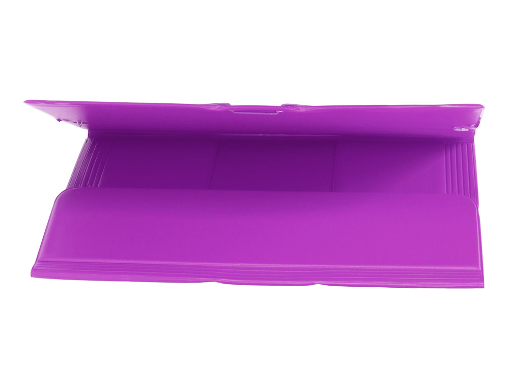 PASTA DE ELASTICOS LIDERPAPEL PLASTICO FOLIO ABA COR LILAS