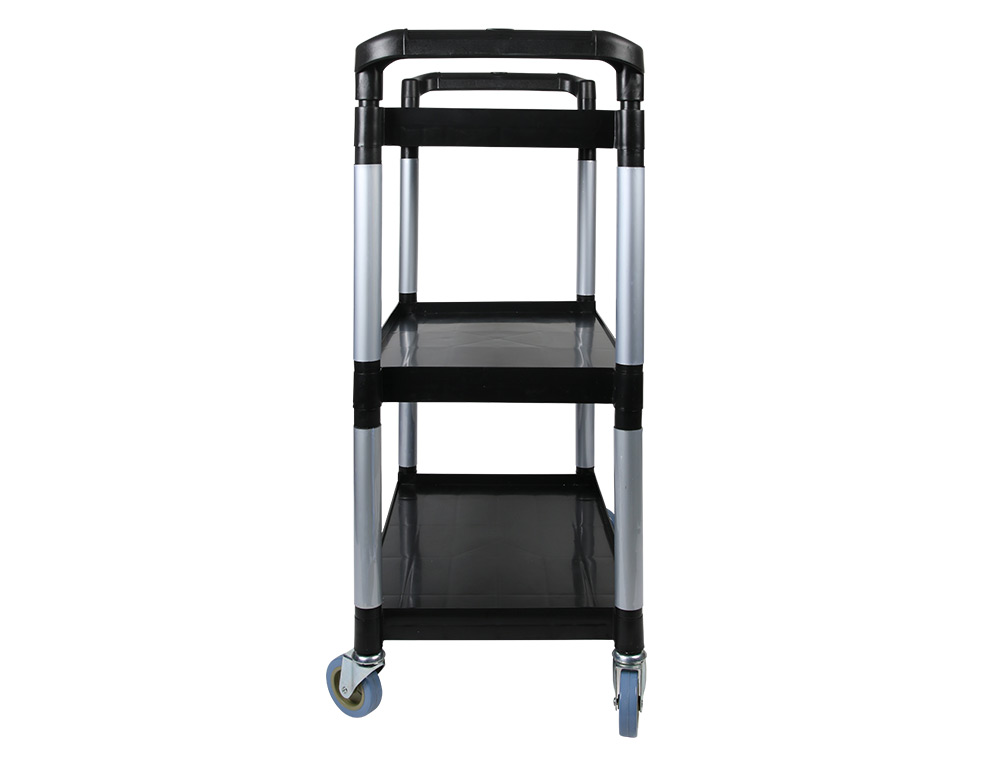 CARRO DE SERVICO MULTIFUNCIONAL Q-CONNECT 3 PRATELEIRAS EM PLASTICO 830X420X970 MM
