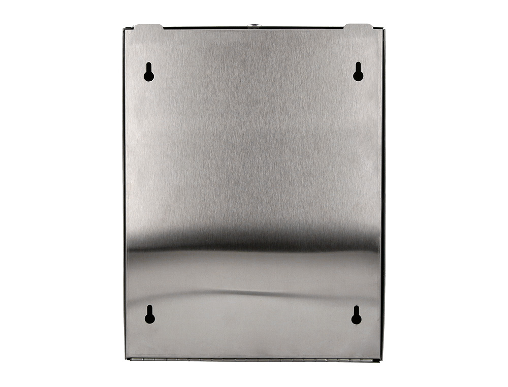DISPENSADOR Q-CONNECT DE TOALLITAS DE PAPEL ACO INOXIDAVEL 283X100X365 MM