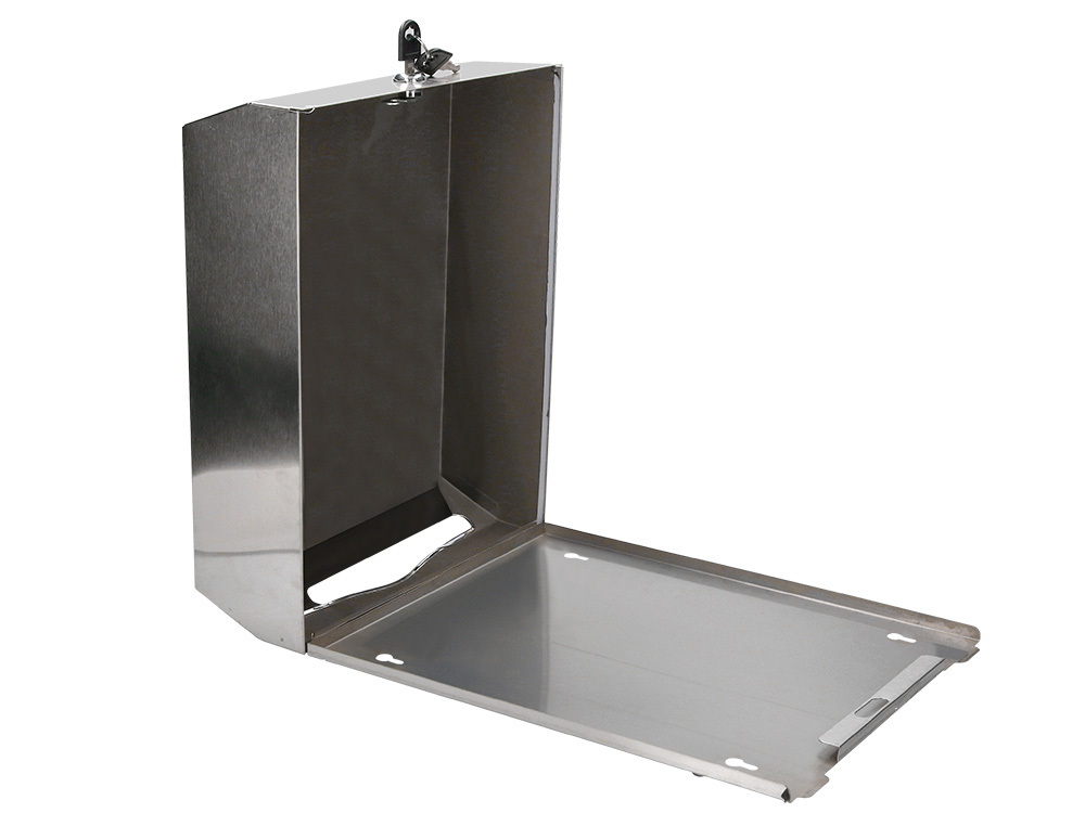 DISPENSADOR Q-CONNECT DE TOALLITAS DE PAPEL ACO INOXIDAVEL 283X100X365 MM