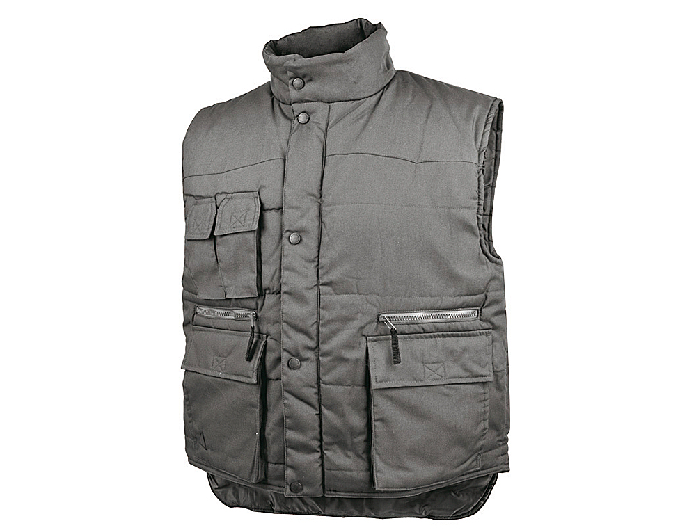 COLETE DETALPLUS MULTIBOLSOS CINTURA ELASTICA COR CINZA TAMANHO XXL