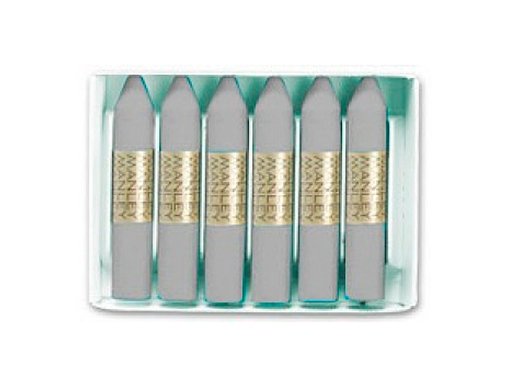LAPIS DE CERA MANLEY UNICOLOR CINZA N? 72 CAIXA DE 12