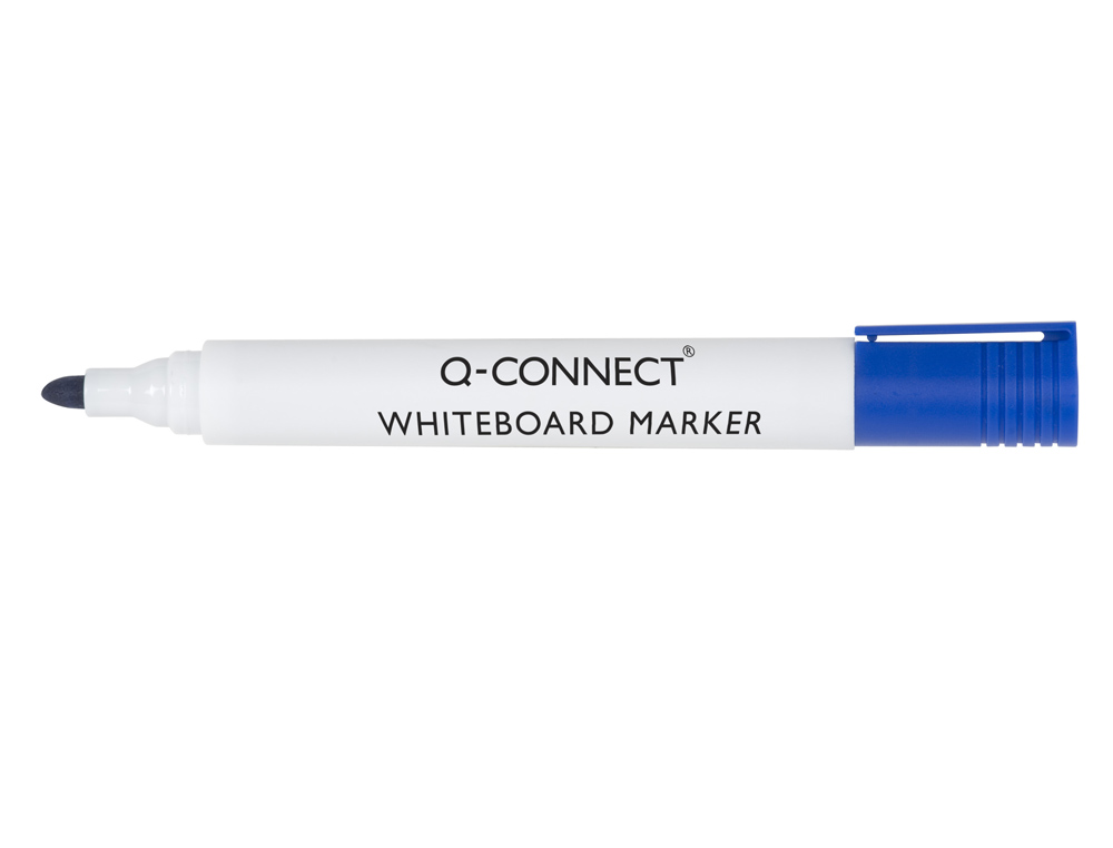 MARCADOR Q-CONNECT QUADRO BRANCO AZUL PONTA REDONDA 3.0 MM