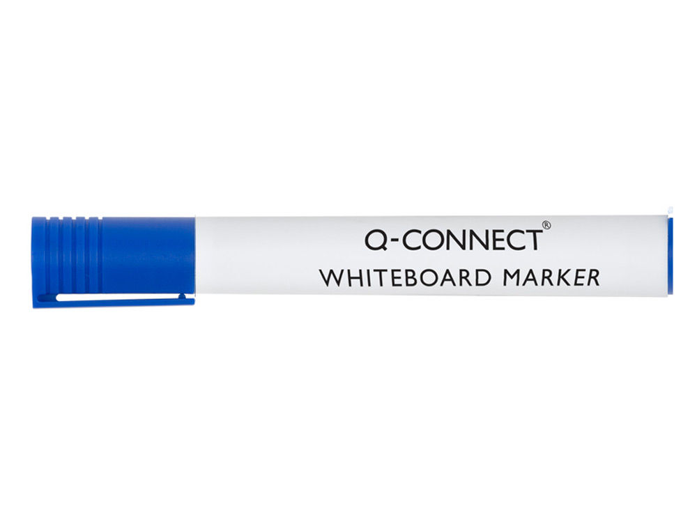 MARCADOR Q-CONNECT QUADRO BRANCO AZUL PONTA REDONDA 3.0 MM