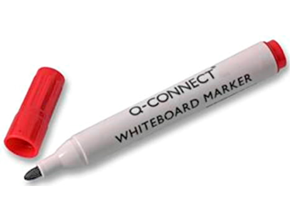 MARCADOR Q-CONNECT QUADRO BRANCO VERMELHO PONTA REDONDA 3.0 MM