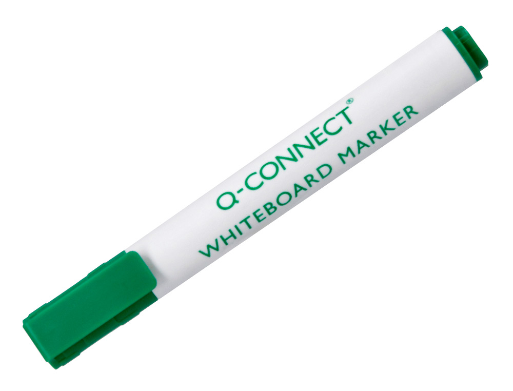 MARCADOR Q-CONNECT QUADRO BRANCO VERDE PONTA REDONDA 3.0 MM
