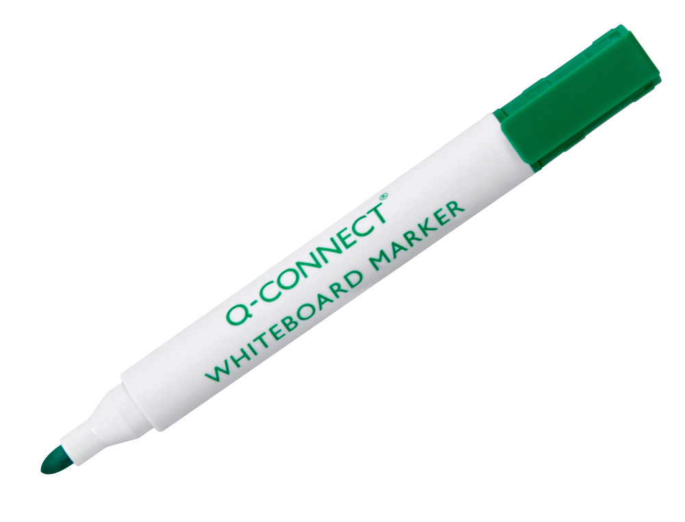 MARCADOR Q-CONNECT QUADRO BRANCO VERDE PONTA REDONDA 3.0 MM