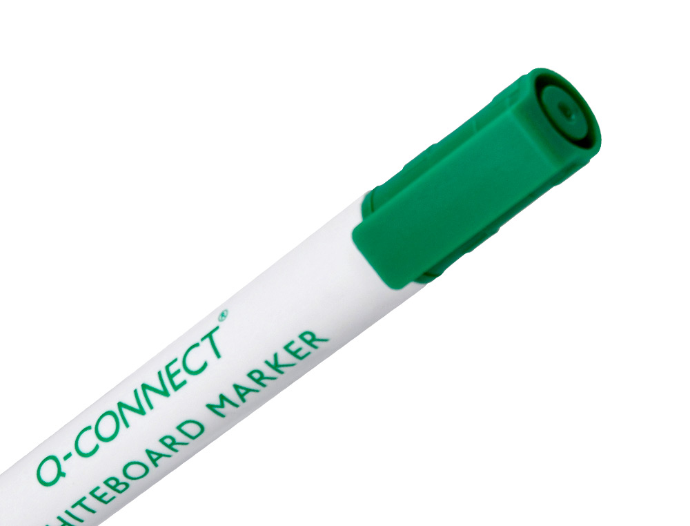 MARCADOR Q-CONNECT QUADRO BRANCO VERDE PONTA REDONDA 3.0 MM