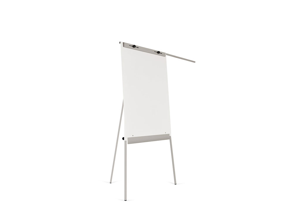QUADRO BRANCO ROCADA COM TRIPE PARA CONFERENCIAS MAGNETICA LACADA BRACO EXTENSIVEL 68X104 CM ALTURA