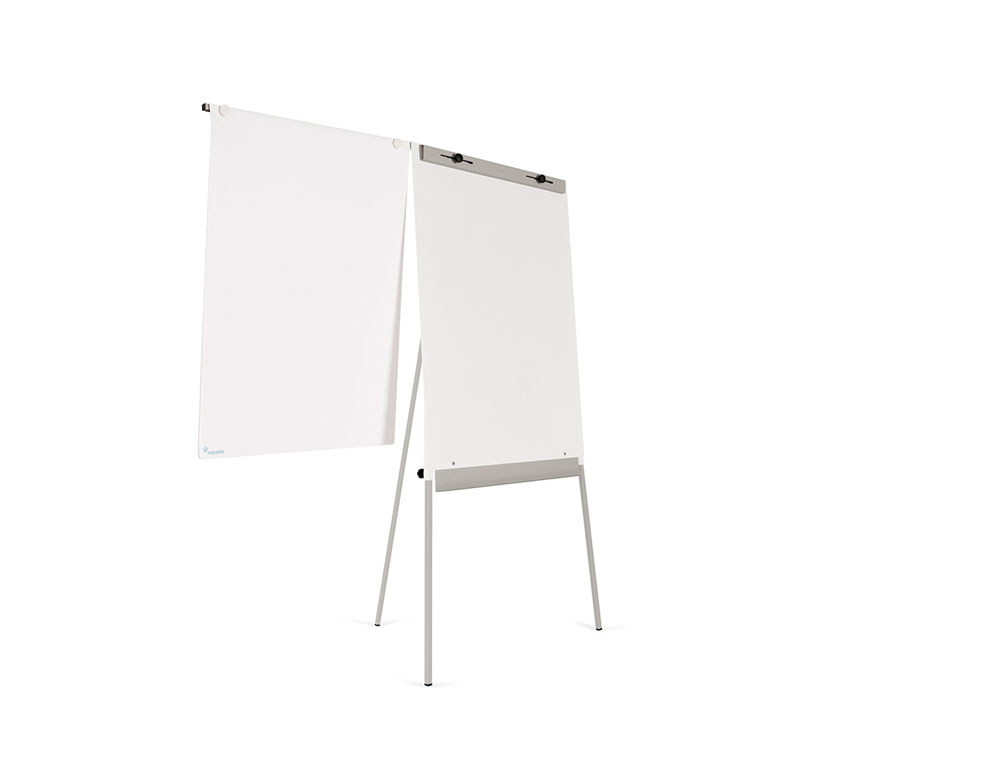 QUADRO BRANCO ROCADA COM TRIPE PARA CONFERENCIAS MAGNETICA LACADA BRACO EXTENSIVEL 68X104 CM ALTURA