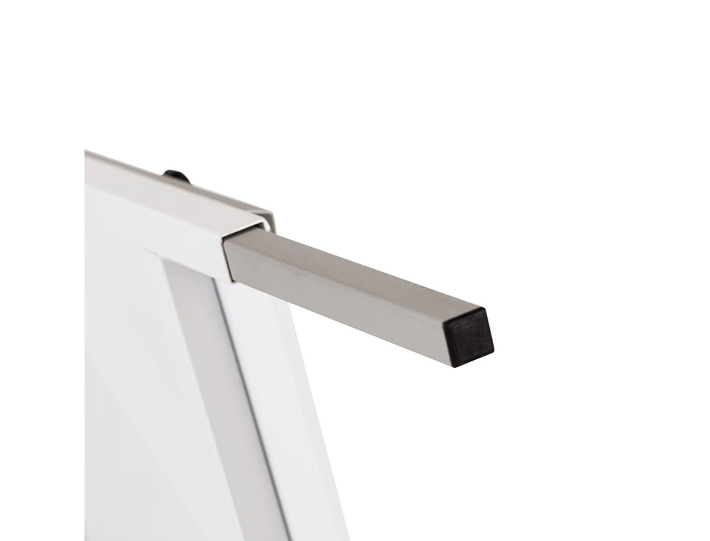 QUADRO BRANCO ROCADA COM TRIPE PARA CONFERENCIAS MAGNETICA LACADA BRACO EXTENSIVEL 68X104 CM ALTURA