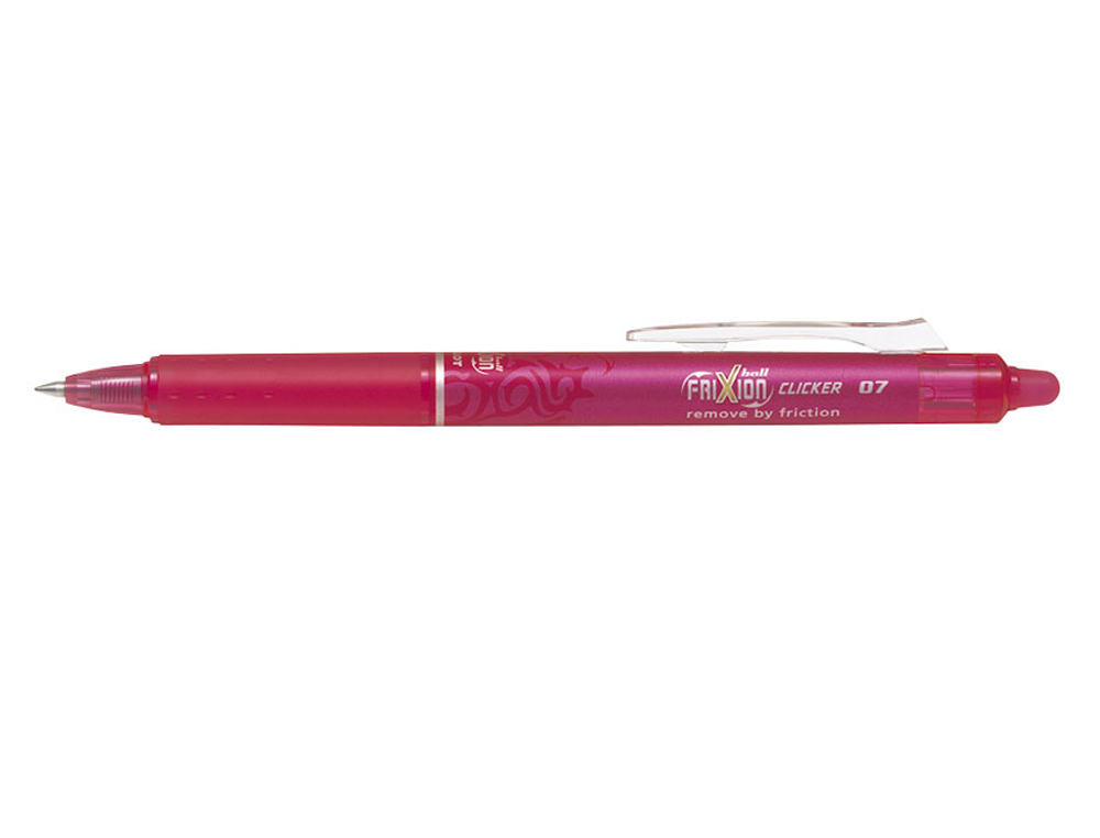 ESFEROGRAFICA PILOT FRIXION CLICKER APAGAVEL 0,7 MM COR ROSA EM BLISTER