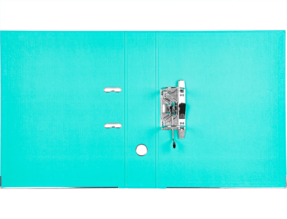 PASTA DE ARQUIVO DE ALAVANCA LIDERPAPEL DOCUMENTA PVC FOLIO LOMBADA 75 MM VERDE CLARO