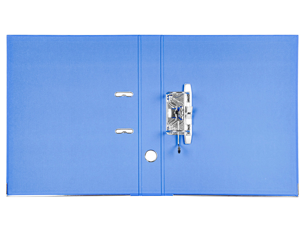 PASTA DE ARQUIVO DE ALAVANCA LIDERPAPEL DOCUMENTA PVC FOLIO LOMBADA 52 MM AZUL