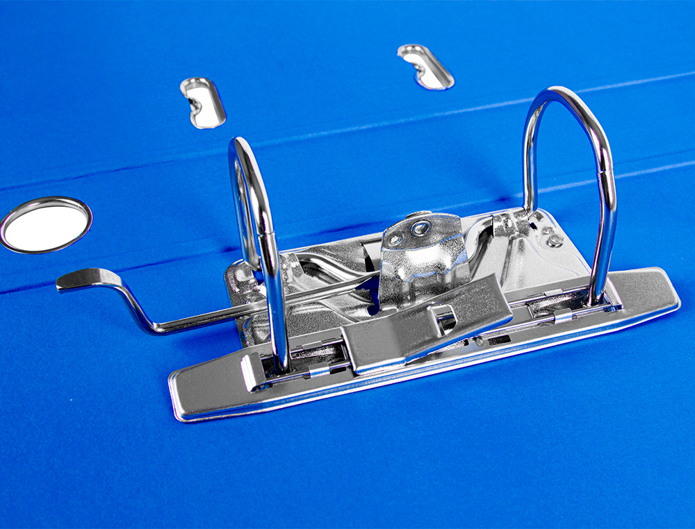 PASTA DE ARQUIVO DE ALAVANCA LIDERPAPEL DOCUMENTA PVC FOLIO LOMBADA 52 MM AZUL