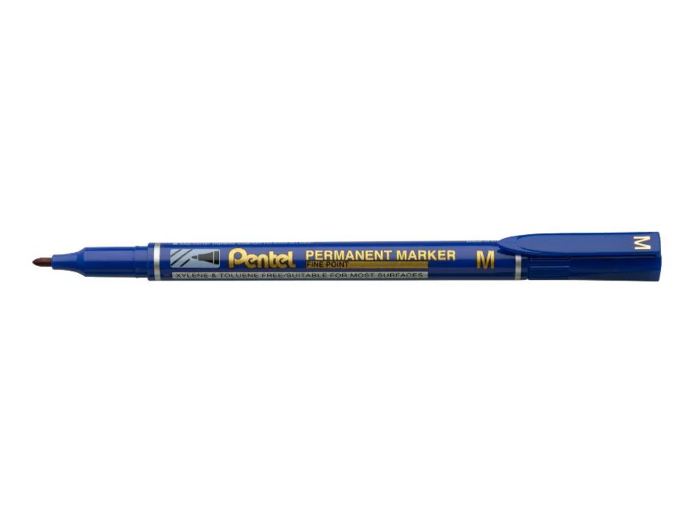 MARCADOR PENTEL PARA ACETATO RETROPROJECAO PERMANENTE NM470 PONTA GROSSA DE 2,4 MM COR AZUL