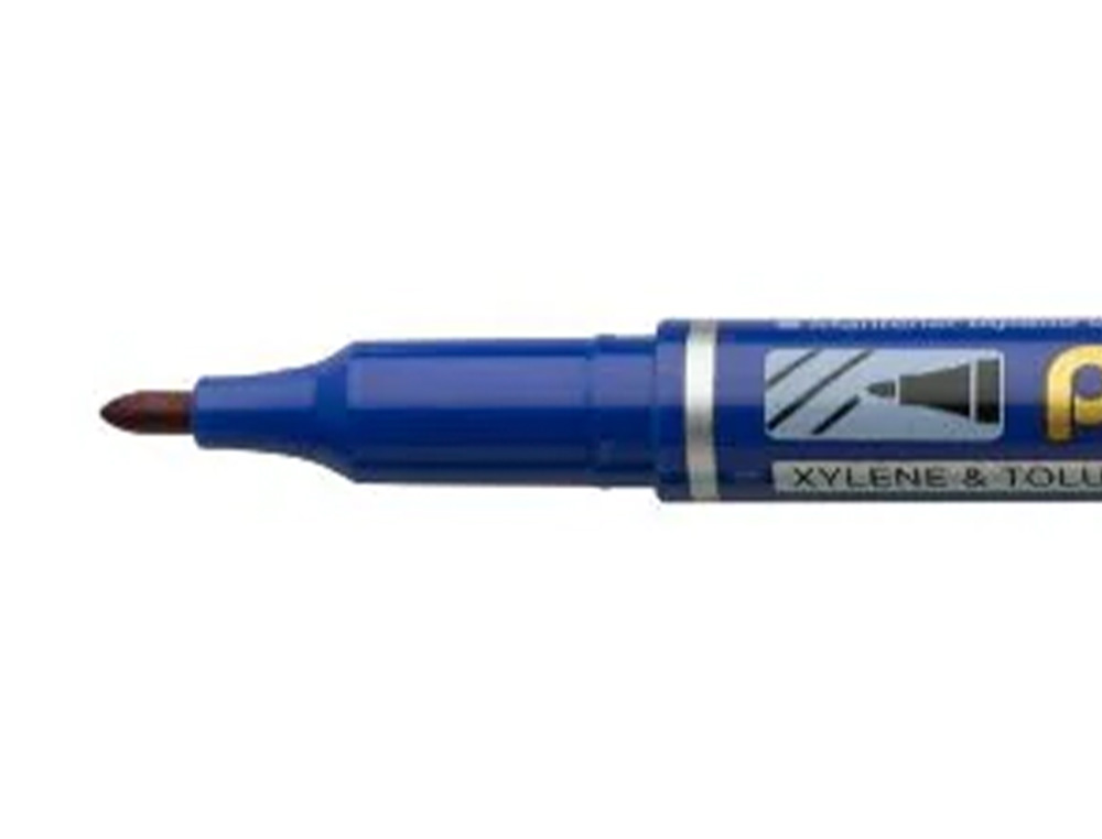 MARCADOR PENTEL PARA ACETATO RETROPROJECAO PERMANENTE NM470 PONTA GROSSA DE 2,4 MM COR AZUL