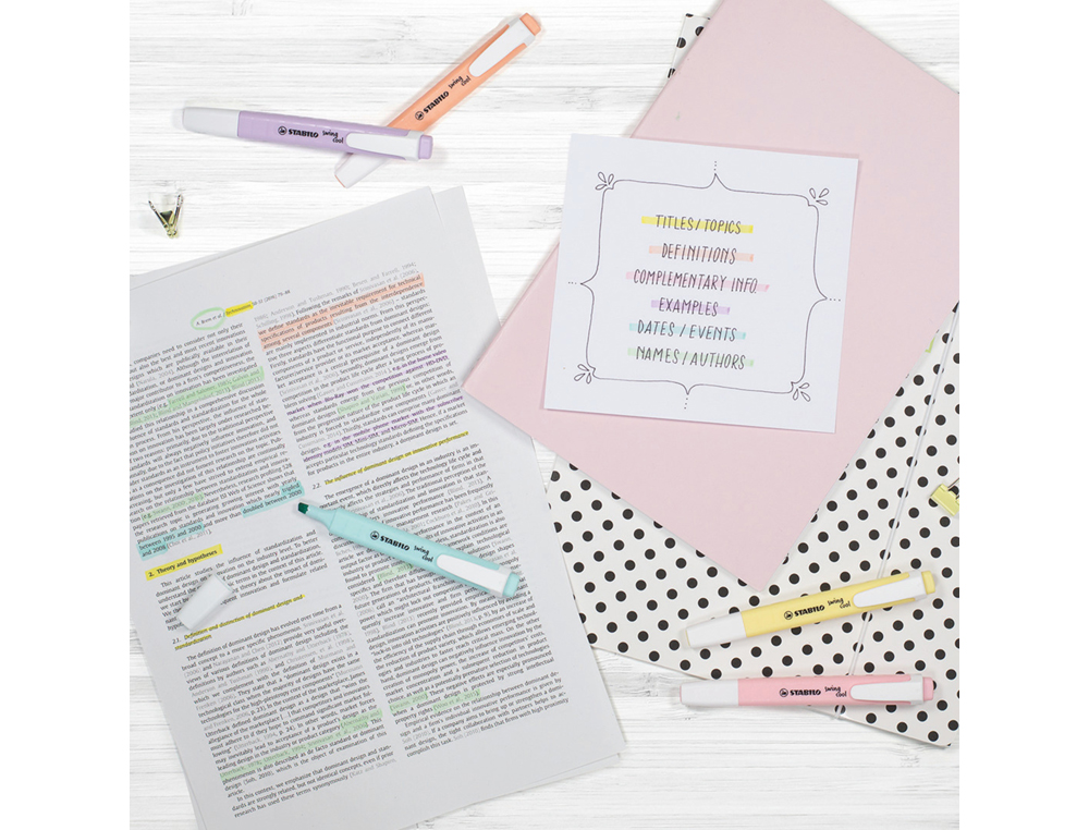 MARCADOR FLUORESCENTE STABILO SWING COOL PASTEL LARANJA PALIDO