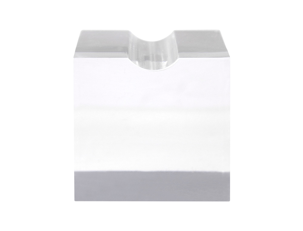 BLOCO METACRILATO TRANSPARENTE 300 X 300 X 300 MM.
