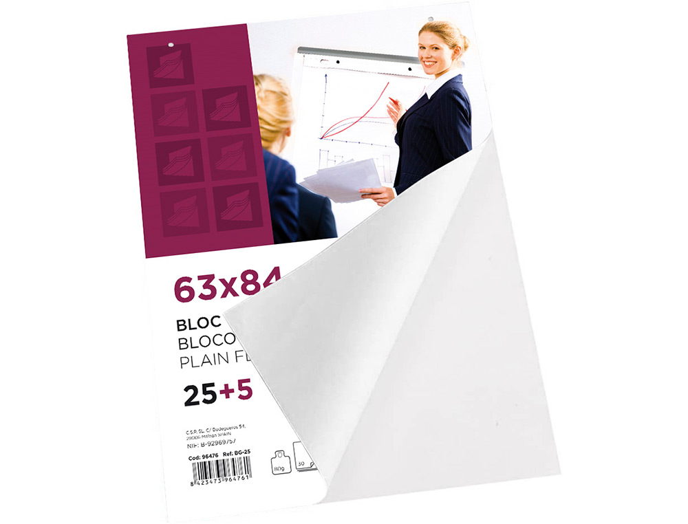 BLOCO CONGRESSO LIDERPAPEL 25 FOLHAS 63X84 CM