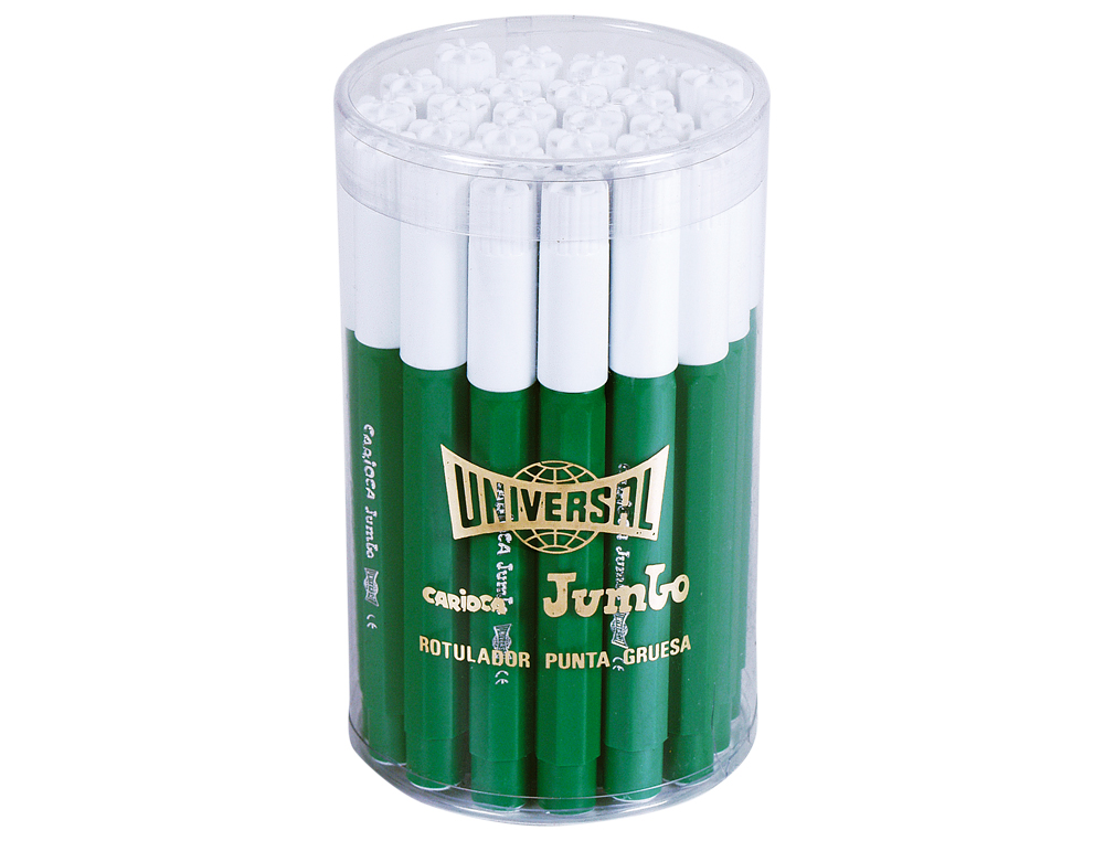 MARCADOR JUMBO CARIOCA POTE DE 30 UNIDADES VERDES