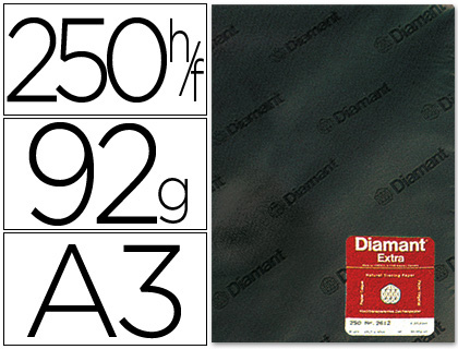 PAPEL VEGETAL TRANSPARENTE A3. 92 GRS/M2 EM FOLHA
