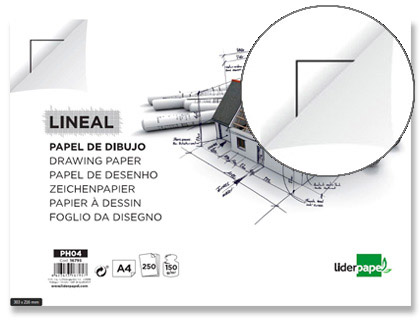 PAPEL DE DESENHO LIDERPAPEL 210X297MM 150G/M2 COM CAIXA