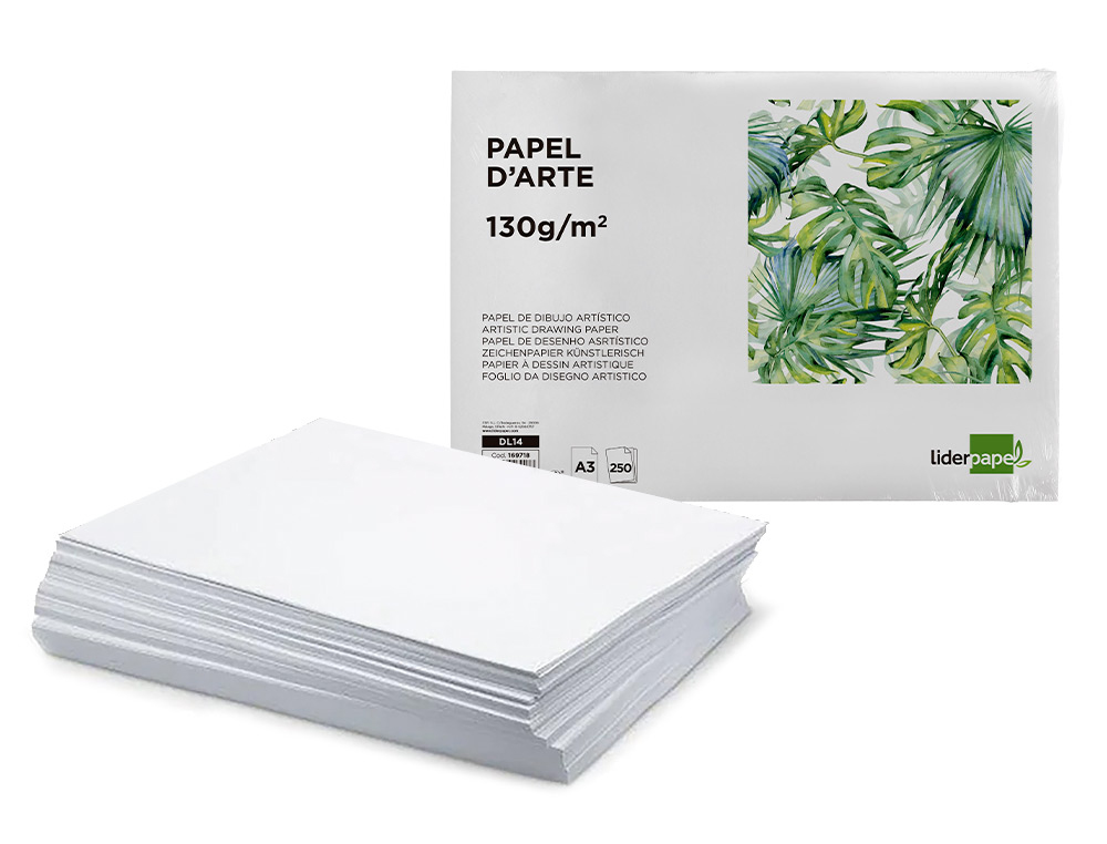 PAPEL DE DESENHO LIDERPAPEL 297X420 MM 130 GR SEM ESQUADRIA DIN A3 FOLHA