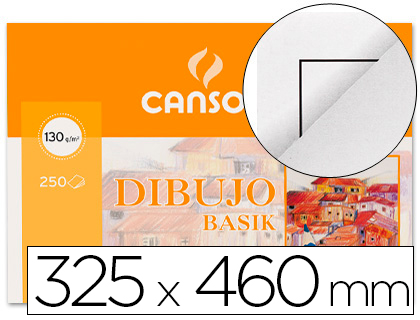 PAPEL DE DESENHO BASIK 32.5X46 130 GR COM ESQUADRIA