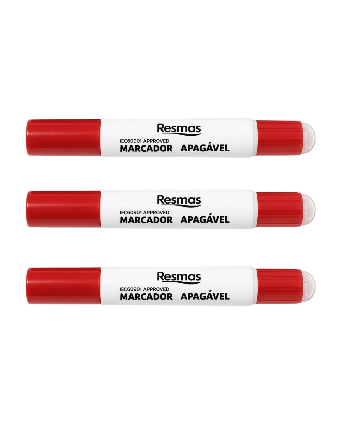 Marcador Quadro Branco Recarregvel Resmas  Vermelho