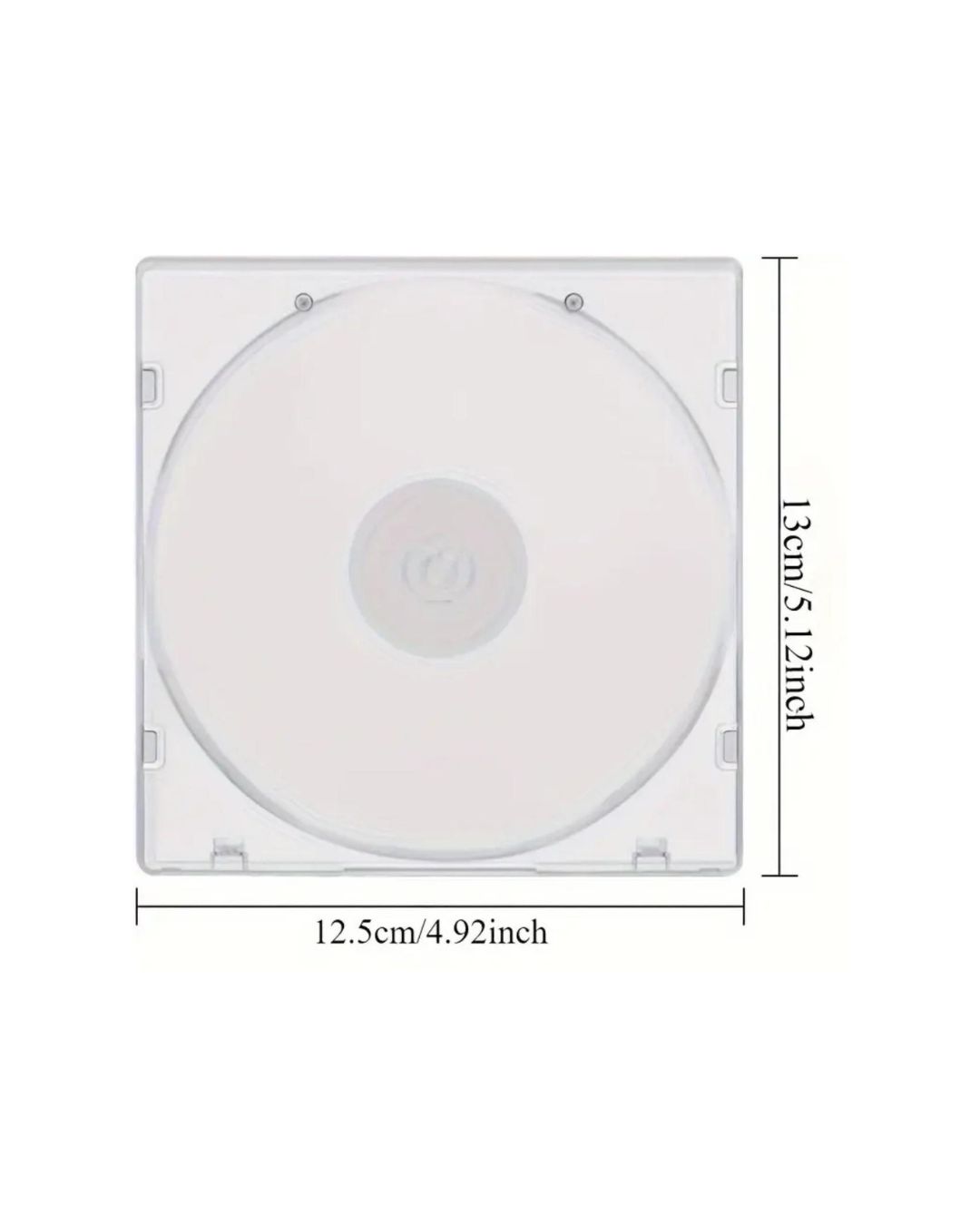CAIXA PARA CD/DVD TRANSPARENTE POLIPROPILENO